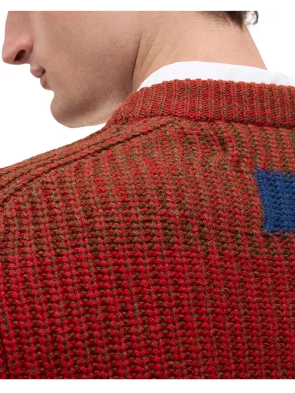 Barbour x Paul Smith Saddle Crewneck Sweater - Rosette Red